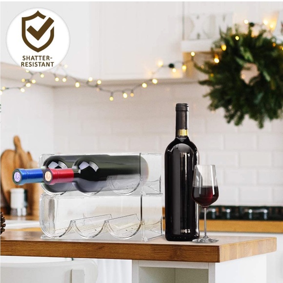 Stackable Wine Rack, 3-pack, (holds 9 Bottles Total) - Picture 10 of 12